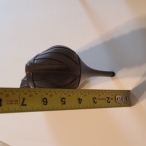 Talbots 6 1/2 B Silver leather high Heel Cage Classic Pump Career Cocktail - Picture 11 of 11